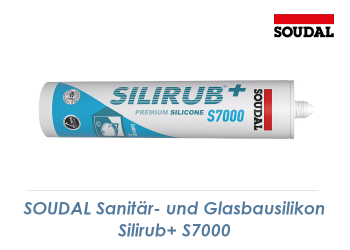 Sanitär- u. Glasbausilikon Silirub+ S7000 transparent  300ml Kartusche (1 Stk.)