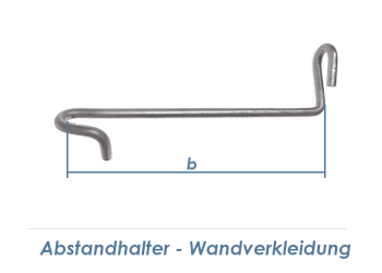 100mm Abstandhalter Wandverkleidung für Doppelstabgitter 6/5/6 (1 Stk.)