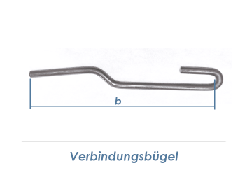 Verbindungsbügel für Doppelstabgitter 8/6/8 (1 Stk.)