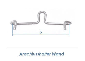 320mm Anschlusshalter Wand für Doppelstabgitter 8/6/8 (1 Stk.)