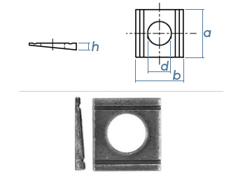11mm Keilscheibe DIN434 Edelstahl A2 (1 Stk.)