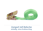 25 x 4000mm Ratschen-Zurrgurt ohne Endbeschlag bis 800kg...
