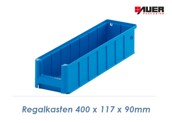 400 x 117 x 90mm Regalkasten Blau (1 Stk.)