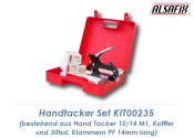 Handtacker Set 10/14 M1 für PF Klammern inkl. Koffer...