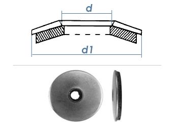 6,8 x 16mm Dichtscheibe Edelstahl A2  (10 Stk.)