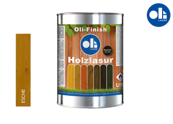 Oli-Finish Holzlasur Aussen - Farbe: Eiche in 2,5l Dose (1 Stk.)