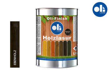 Oli-Finish Holzlasur Aussen - Farbe: Ebenholz in 2,5l Dose (1 Stk.)