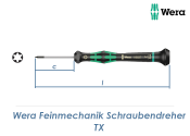 TX6 x 40mm Wera 118037 Feinmechanik Schraubendreher  (1...