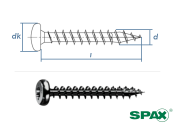 3,5 x 12mm SPAX Universalschrauben T-Star plus Panhead VG...
