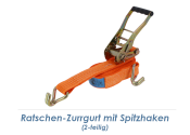 50 x 8000mm Ratschen-Zurrgurt 2-tlg mit Spitzhaken bis...