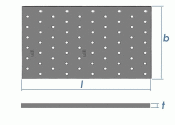 60 x 140 x 2mm Lochplatten (1 Stk.)