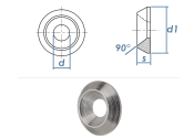 10mm Senkscheiben CE Vollmaterial Stahl verzinkt (10 Stk.)