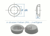 Abdeckkappen f. 3,9mm Kappenschrauben - RAL7016...