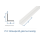 20 x 20 x 1,5mm / 1000mm PVC Winkelprofil weiß  (1 Stk.)