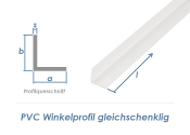 50 x 50 x 1,2mm / 1000mm PVC Winkelprofil weiß  (1...