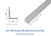 10 x 10 x 1mm / 1000mm Alu Winkelprofil silberfarbig...