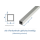 10 x 10 x 1mm / 1000mm Alu Vierkantrohr silberfarbig eloxiert  (1 Stk.)