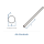 10 x 1mm / 1000mm Alu Rundrohr silberfarbig eloxiert  (1 Stk.)