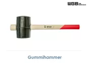 65mm WGB Gummihammer mit Holzstiel  (1 Stk.)