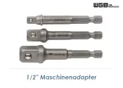 1/4", 3/8", 1/2" WGB Maschinenadapterset...