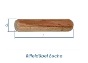 10 x 60mm Riffeldübel Buche (100g = ca. 32 Stk)