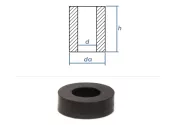 10,5 x 20 x 15mm Distanzstück PA schwarz (10 Stk.)