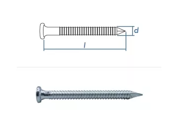 4 x 50mm Kamm Nägel (5kg Pkg. = ca. 950 Stk.)