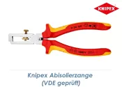 160mm KNIPEX Abisolierzange isoliert VDE-geprüft (1...