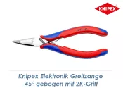 145mm KNIPEX Elektronik Greifzange 45° gebogen mit...