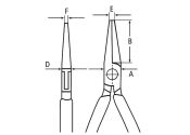 145mm KNIPEX Elektronik Greifzange 45° gebogen mit 2K-Griff (1 Stk.)