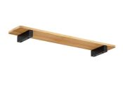 60 x 300mm Regalträger Mona schwarz (1 Stk.)