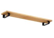60 x 205mm Regalträger Pia schwarz (1 Stk.)