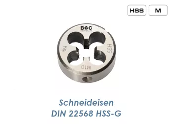 M10 Schneideisen DIN22568 HSS-G (1 Stk.)