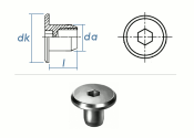M6 x 15 x 15mm Rundmutter verzinkt (10 Stk.)