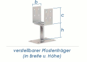 80-160mm Pfostenträger Breite u.Höhe...