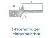 80mm L-Pfostenträger einbetonierbar (1 Stk.)