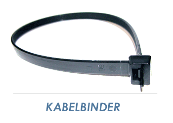 4,8 x 290mm Kabelbinder schwarz (10 Stk.)