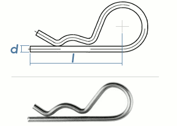 4mm Federstecker Edelstahl A2 (1 Stk.)