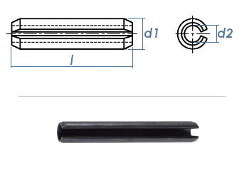 2,5 x 16mm Spannstifte schwere Ausführung gem. DIN1481/ISO 8752 (100 Stk.)