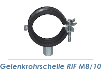 15-19mm (3/8") Gelenkrohrschellen M8/M10  (1 Stk.)