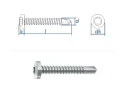 3,5 x 19mm Bohrschrauben Linsenkopf TX DIN7504 Stahl...