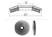 10,5 x 25mm Dichtscheibe Edelstahl A2 mit EPDM Dichtung...