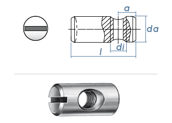 M4 x 16mm Rampa Quergewindebolzen Typ Q Stahl verzinkt (10 Stk.)