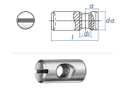 M4 x 20mm Rampa Quergewindebolzen Typ Q Stahl verzinkt...