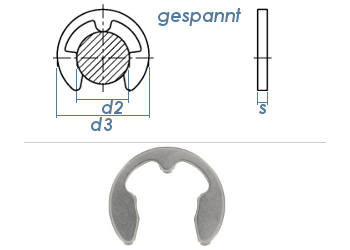 TK Carparts Sicherungsscheibe für Wellen 7 mm