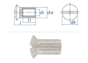 M4 x 12mm Hülsenmutter mit Linsensenkkopf Edelstahl...