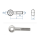 M8 x 40mm Augenschrauben Form B Edelstahl A2 DIN444 (1 Stk.)