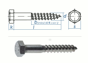 8 x 70mm Sechskant-Holzschrauben DIN 571  Edelstahl A2 (1...