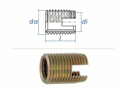 M4 x 8mm Ensat Typ S-302 Gewindeeinsatz Stahl gelb...