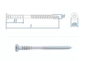 6 x 130mm Justierschraube TX25 Stahl verzinkt (10 Stk.)